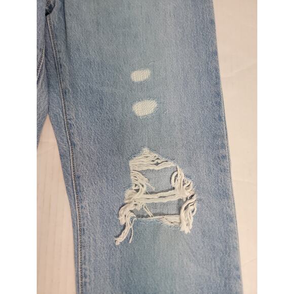 Levis 501 Premium Jeans Womens SZ 24 Straight High Rise Button Fly Rigid Big E - Picture 5 of 12